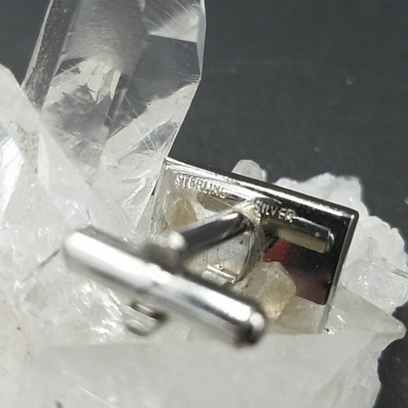 Vintage Sterling Silver Abacus Cuff Links - Picture 4 of 5